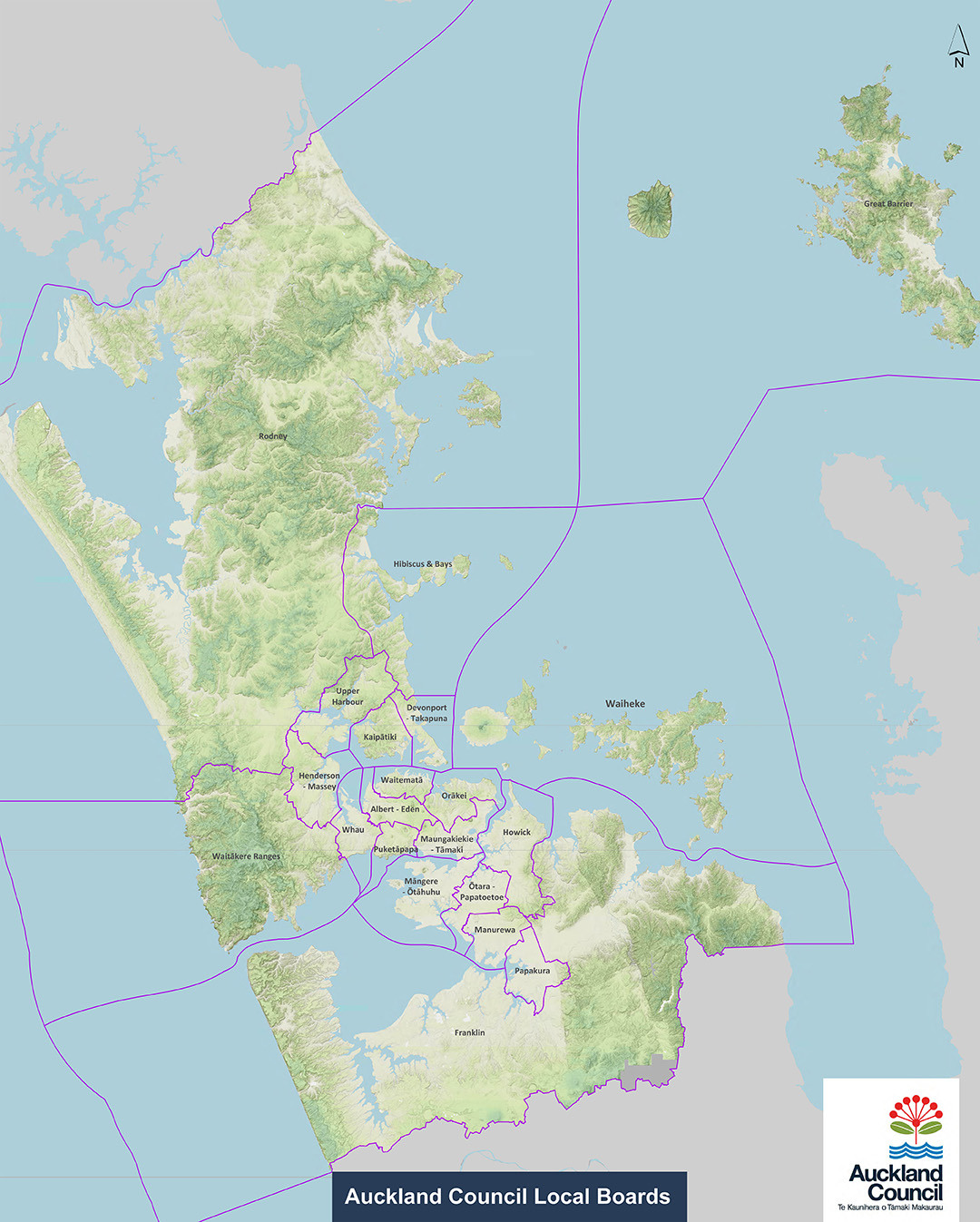 Auckland Local Boards Map1